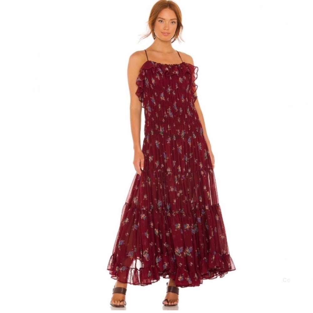 Free People cloud nine Floral Maxi Dress